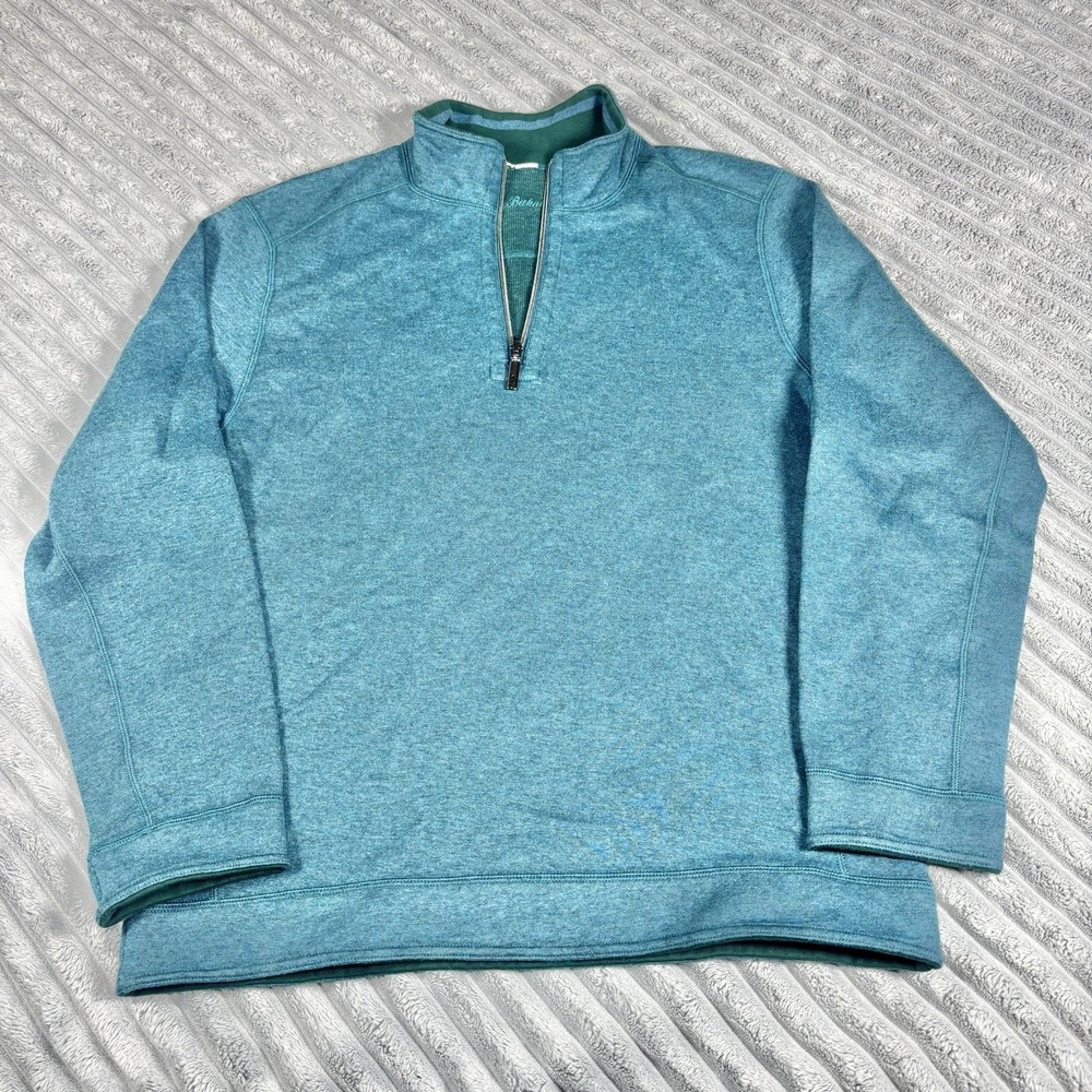Tommy Bahama Men's 1/4 Zip Long Sleeve Pullover‎ Sweater Sweatshirt